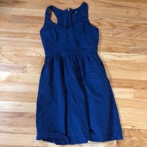 Navy sleeveless dress